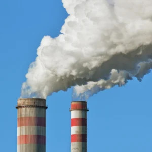 Smoke stack of coal power plant