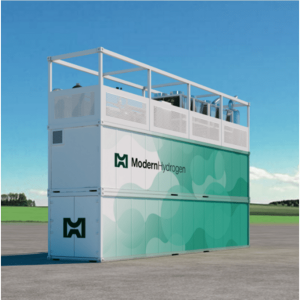 MH500 uses methane pyrolysis to turn natural gas and biogas into hydrogen and solid carbon